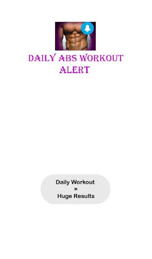 Daily Abs workout Reminder