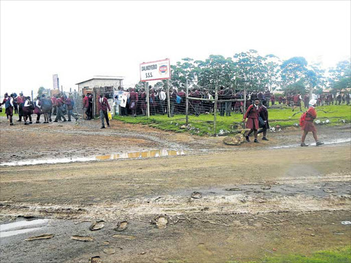 IN THE CROSSFIRE: Dalindyebo Senior Secondary School was the scene of violence between angry parents and the school’s principal , Mlulami Tshayiso, this week Picture: SIKHO NTSHOBANE