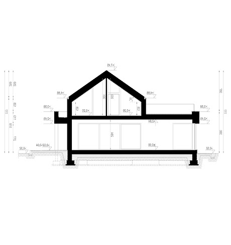 New House 794 G2 w1 - Przekrój
