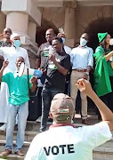 A video shows the convener of the march, Jackie Shandu, shouting  'One settler, one bullet. One Indian, one bullet' to the group, who repeat the remarks.