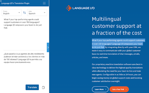 Language I/O - Translate