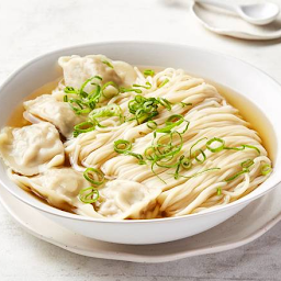 Chicken & Mushroom Dumpling Noodle Soup