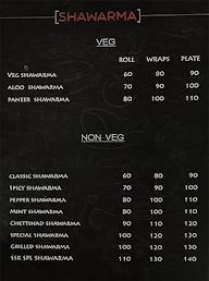 Salem Shawarma King menu 3