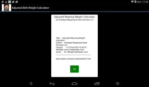 Adjusted Yearling Weight Calc