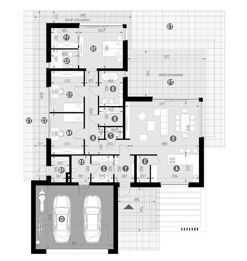 New House 702 w1 - Rzut parteru