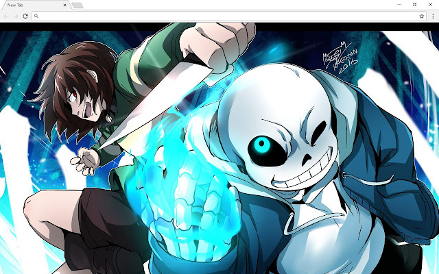 Undertale Sans パピルス 背景 &  Tab