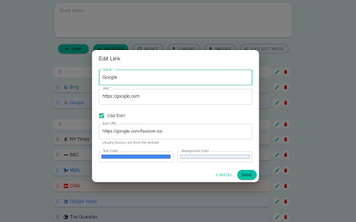 Awesome New Tab Preview 3