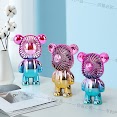 Quạt Điện Mini Để Bàn Cầm Tay - Quạt Gấu Bearbrick Cổng Sạc Usb