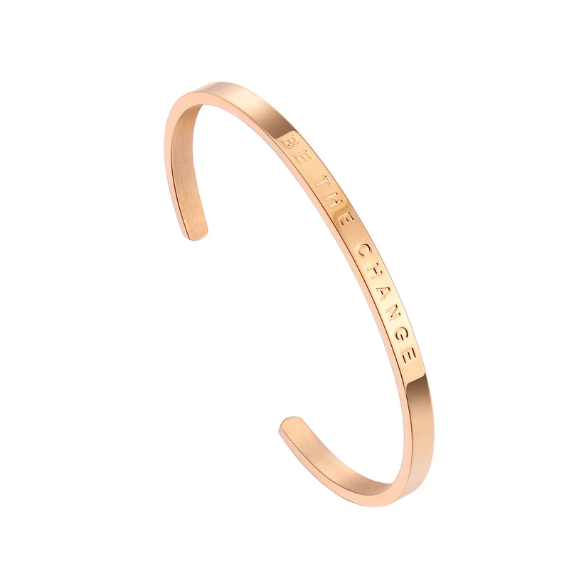 Title 3, Pulseira de moda BETHECHANGE em aço titânio com...