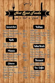 Hot Spot Foodz menu 1