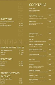 Lattitude - Skycity Hotel menu 6