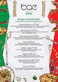 Bae Gourmet Kitchen menu 3