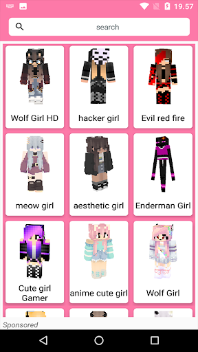 Girls Skin for Minecraft PE