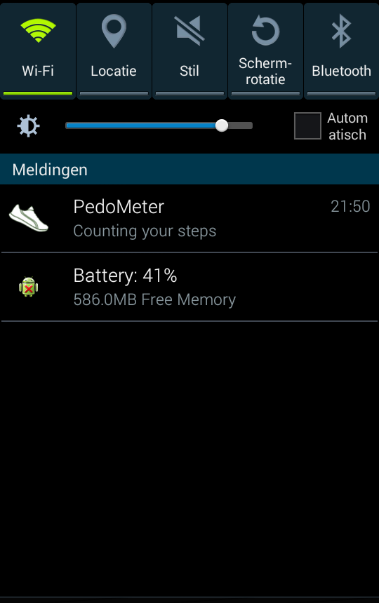   contador de passos e calorias– captura de ecrã 