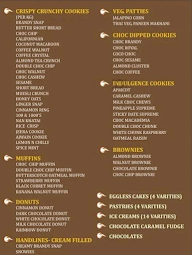 Cookie Man menu 1