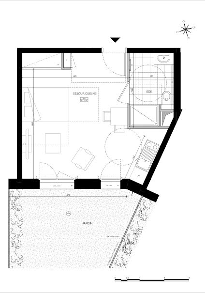 Vente appartement 1 pièce 29.12 m² à Chatillon (92320), 269 000 €