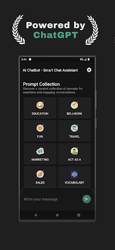 Screenshot AI Chatbot - Luna