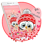 Cover Image of Unduh Valentine Love Bird Cartoon 3D Gravity Theme 🌹💞 1.1.0 APK