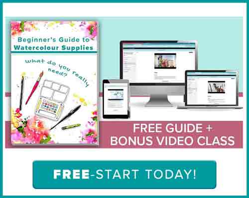 Free Watercolour Supplies Guide and Class