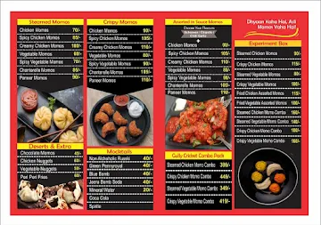 Momos Nation menu 