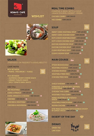 Kona's Cafe menu 2