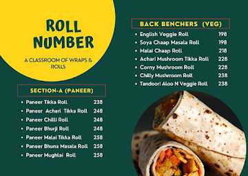 Roll Number menu 