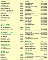 Zaika Express menu 1