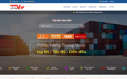 Tiện ích đặt hàng Nhập Hàng Vip