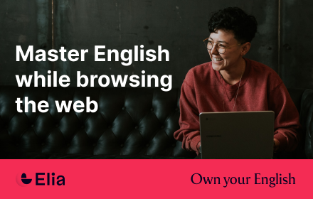 Elia – Own your English! chrome extension