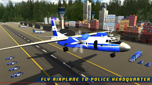 Police Plane Transporter Game