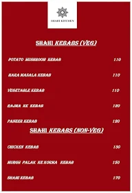 The Shahi Kitchen menu 2