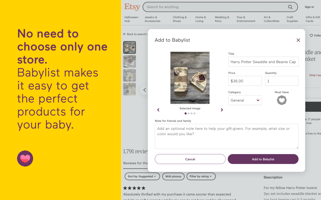 Add to Babylist Button Preview image 5