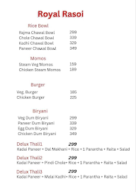 Royal Rasoi menu 1