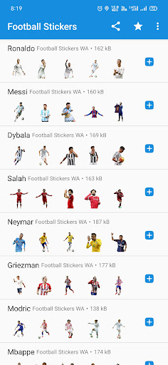 Screenshot WASticker - Football Stickers