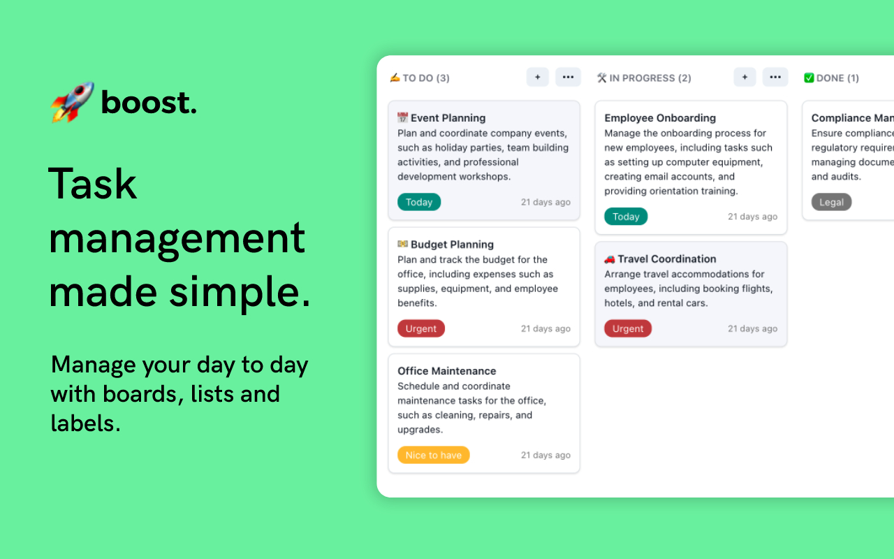 boost. Task management made simple Preview image 2