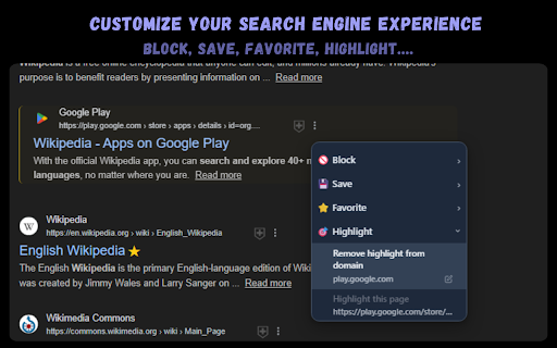 Search Enhancement Suite screenshot 1