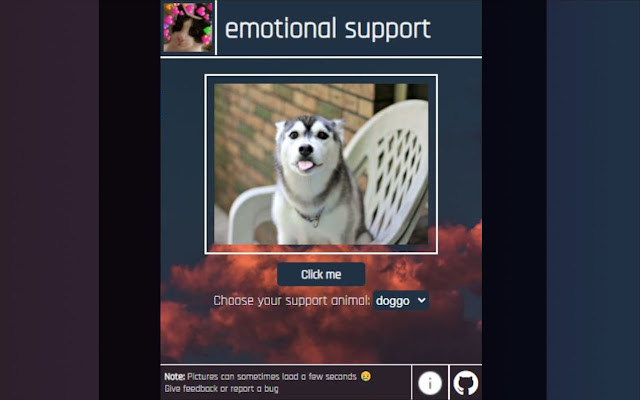 emotional support chrome extension