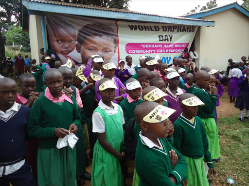 Children at World Orphans Day celebrations