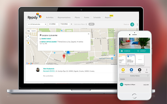 Repsly - Field activity management chrome extension