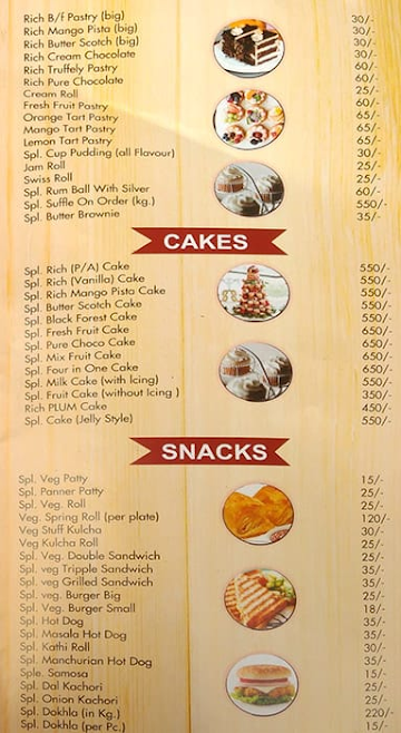 Samrat menu 