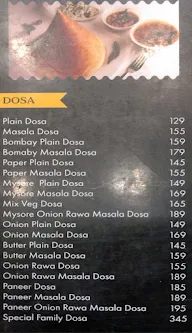 Dosa Village menu 1