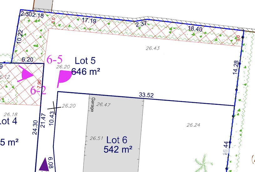  Vente Terrain à bâtir - 646m² à Ferrières (17170) 