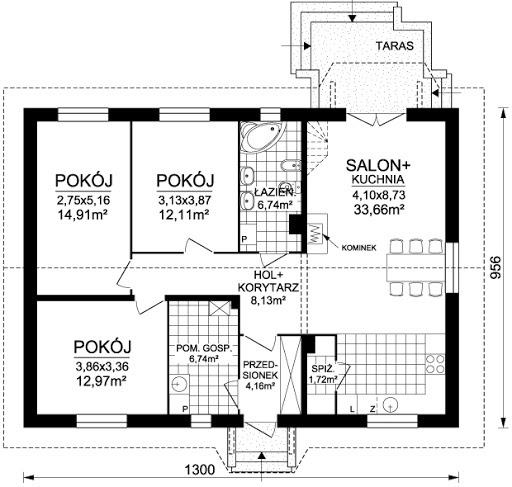 Aster 3 - Rzut parteru