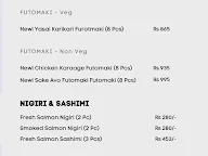 Sushiya menu 1