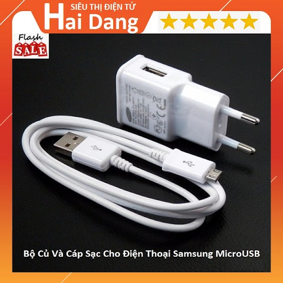 Bộ Củ Sạc Và Dây Sạc Điện Thoại Ss Micro Usb Dùng Cho Điên Thoại Androi - Bộ Củ Và Dây Sạc Micro Usb