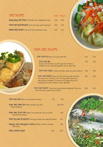 Asian Delicacy menu 