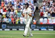 Dom Sibley of England celebrates his maiden test century. His ton was the first of this four-match test series.