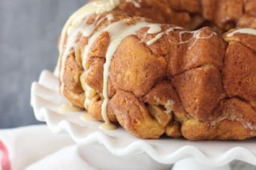 Apple Pie Monkey Bread with Maple Glaze