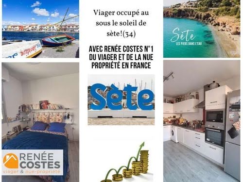 Vente viager 3 pièces 72 m² à Sète (34200), 71 037 €