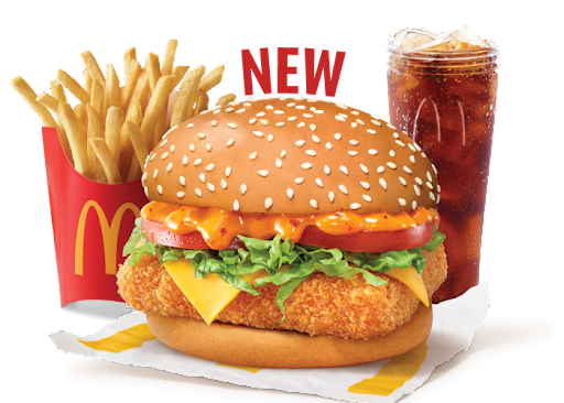 McSpicy Deluxe Paneer Burger Combo